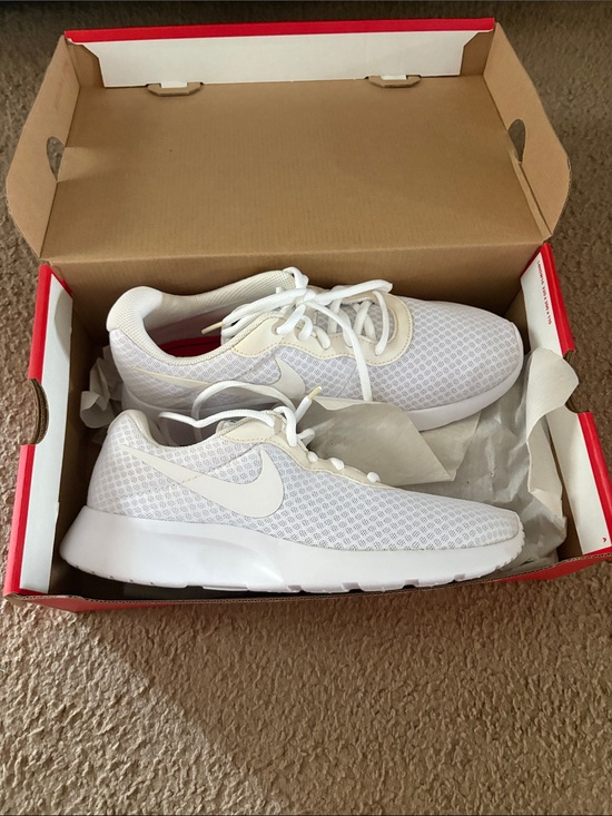 Nike Shoes - Nike All-White Mesh Running Sneakers